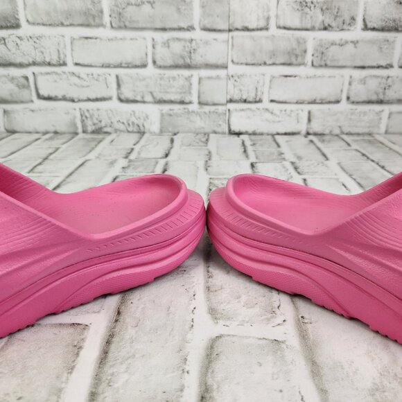 Hoka One One Ora Recovery 3 Slide Women's Sz 10 Pink Cushioned Comfort Sandals - Picture 4 of 10